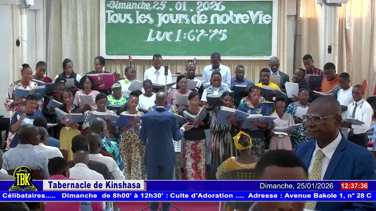 Thème : Tous les jours de notre Vie. Luc 1 : 67 - 75. Frère Macaire KIBUNGULA. Dimanche, 25/01/2026