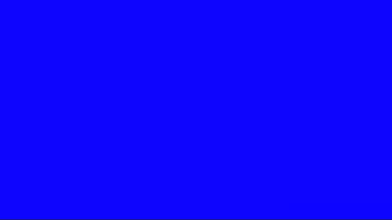blue screen