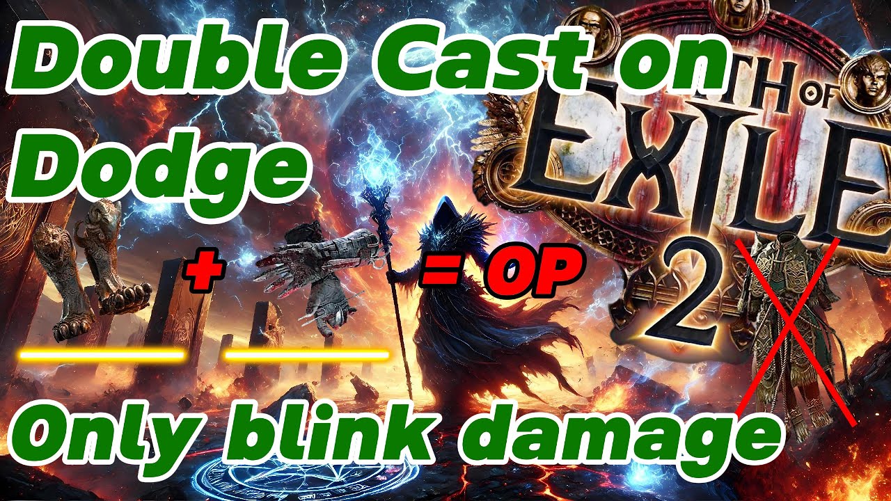 BLINK to KILL | Double Cast on Dodge Build | NO TEMPORALIS | [POE 2 EA]