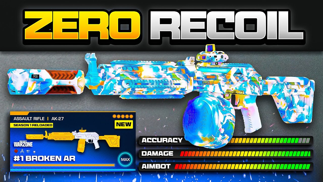 the BEST *BROKEN* META LOADOUT in Warzone after the NEW UPDATE! (Best AK 27 Class Setup)