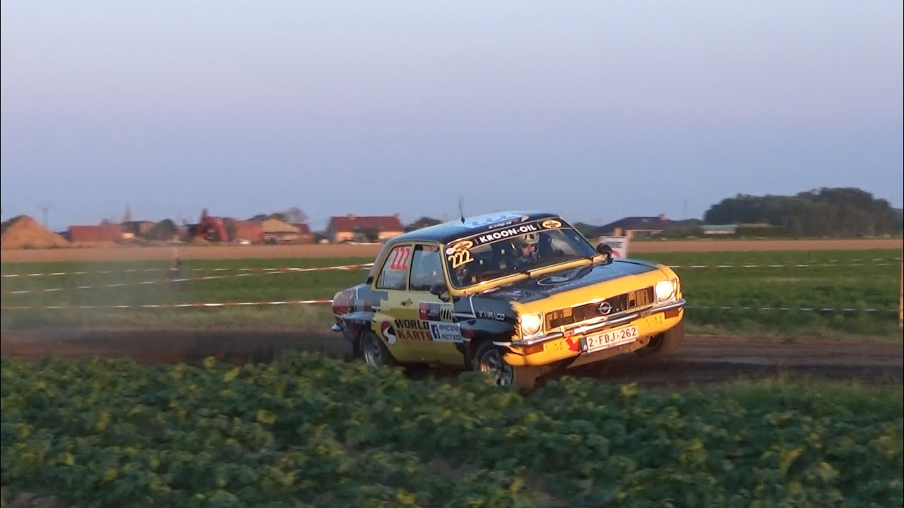 Ypres Rally 2024 - Shakedown Boezinge - all runs (raw footage) - show, mechanical & mistakes