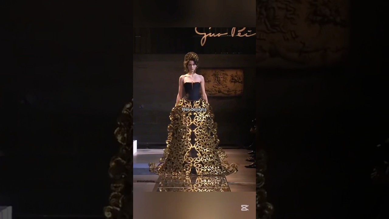 Her designs belong in a museum🤩 #fashion #fashionshow #fashionevent #couture #hautecouture #model