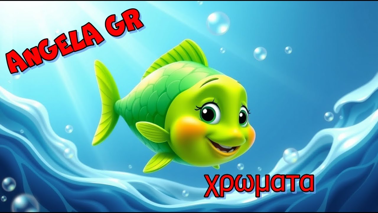 Μαθαίνουμε τα χρώματα με ψαράκια 🐠🌈 Παιδικό τραγούδι