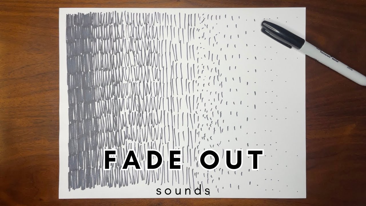 Piece #105: Fade Out Sounds — Art of the Day, Background Noise, #scribbles #scribble_art #create
