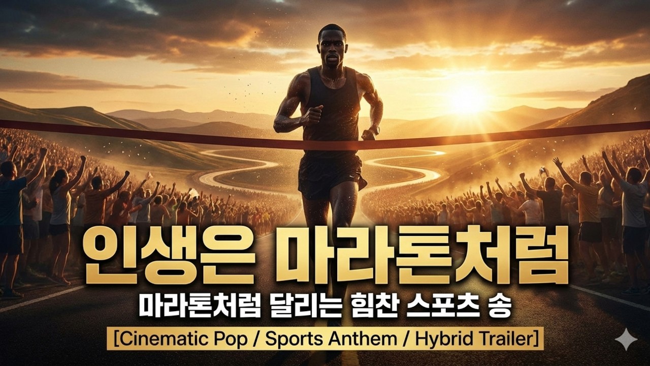 634.인생은 마라톤처럼 [가사/Lyrics]🏅마라톤처럼 달리는 힘찬 스포츠 송 [Cinematic Pop / Sports Anthem / Hybrid Trailer]