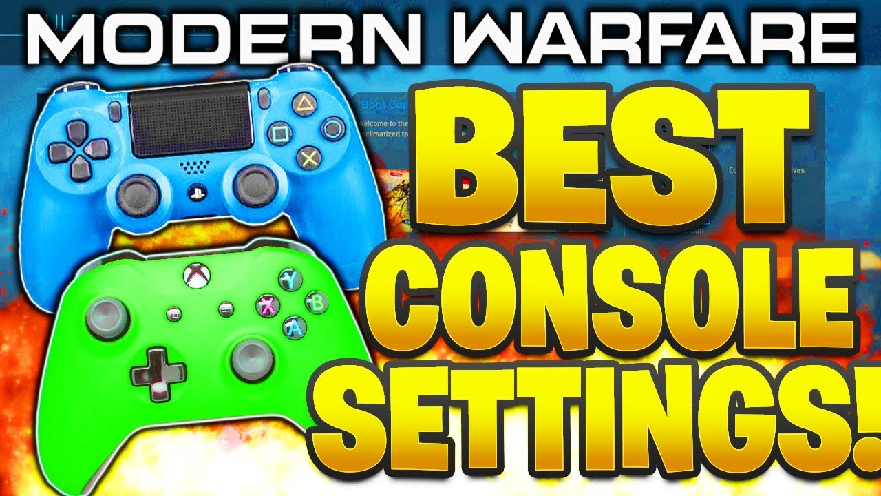 MODERN WARFARE BEST SETTINGS PS4/XBOX! BEST CONSOLE SETTINGS MODERN WARFARE CONTROLLER SENSITIVITY!