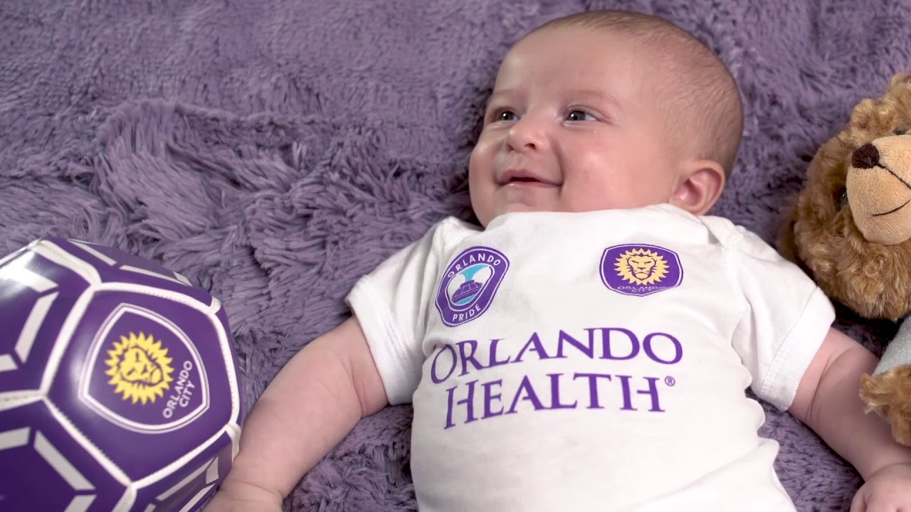 Winnie Palmer Hospital and Orlando City Soccer Club/Orlando Pride Onesies- The Future is Purple