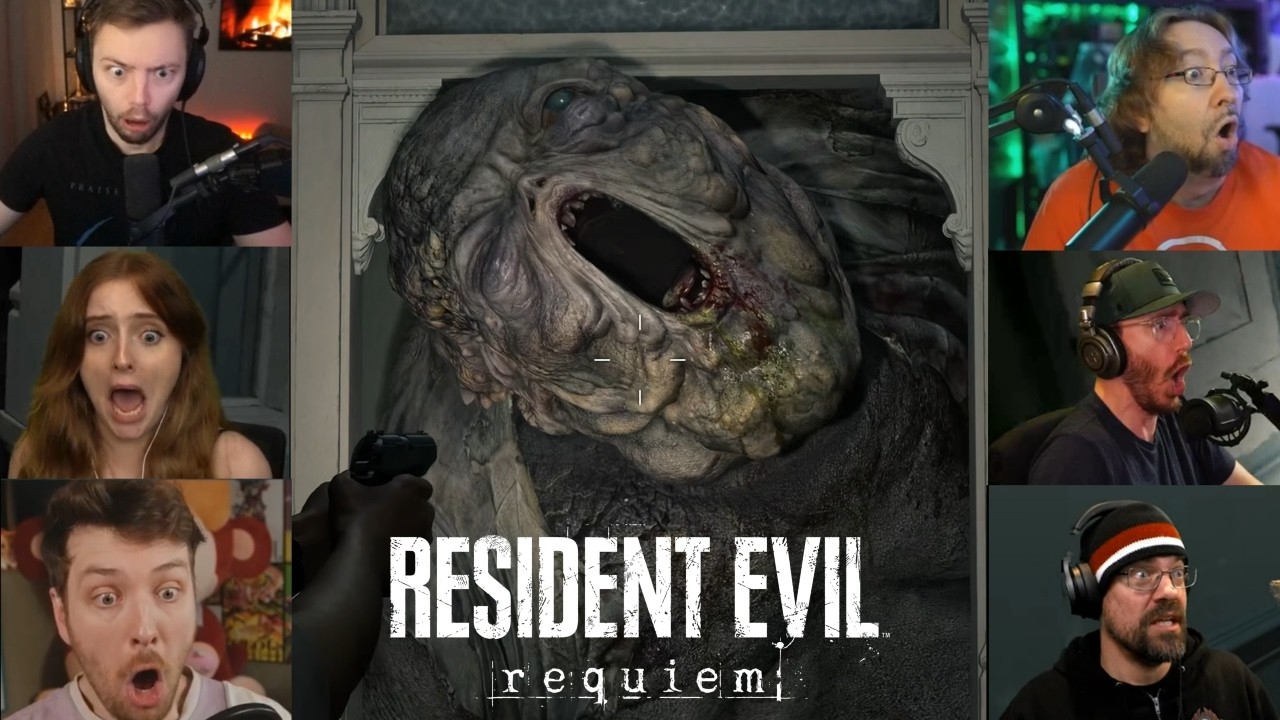 Streamers REACT To The Chunk Monster In Resident Evil Requiem