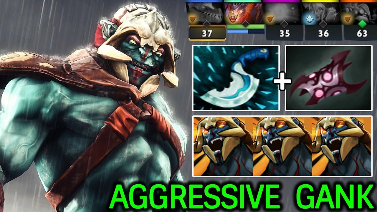 Aggressive Mid Huskar –NONSTOP Ganking with Blink Build Dota 2