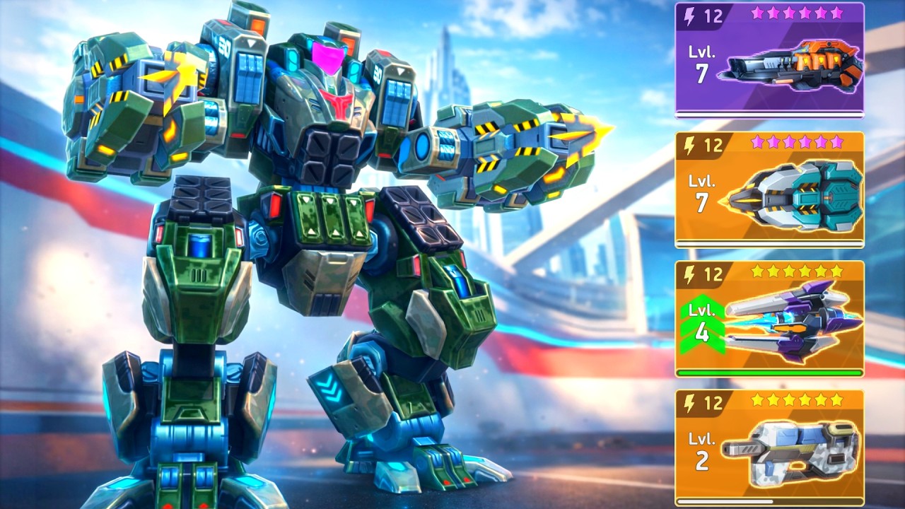 NEW Citadel with Revoker 12, Ember Gun 12, Continuum 12, Reaver 12 - Mech Arena
