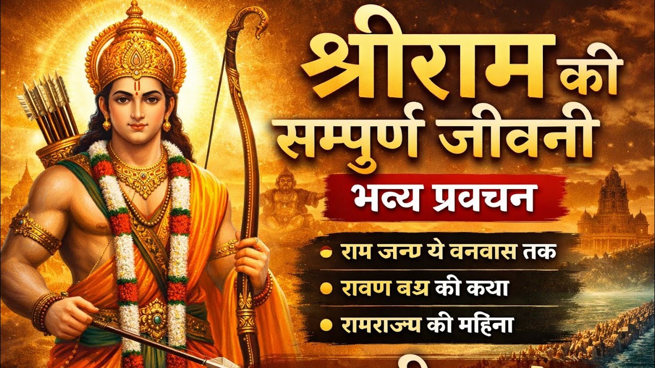 श्री राम की सम्पूर्ण जीवनी | राम जन्म से रामराज्य तक | Bhavya Pravachan 2026
