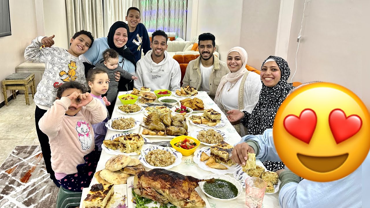 العيله كلها اتجمعت اخيرا 💃🏻عملنا اكبر وليمه رمضانيه