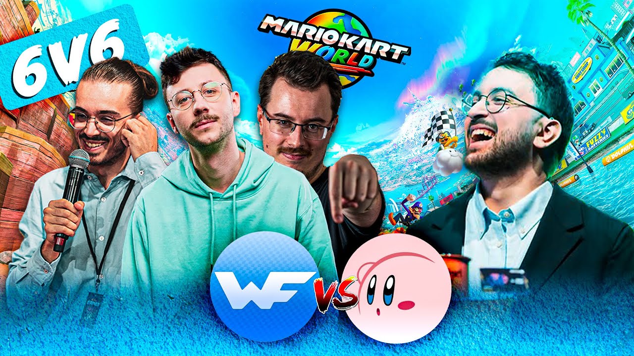 ON AFFRONTE ETOILES SUR MARIO KART WORLD ! | 6v6 avec @Poncefleur - @TheGuill84 - @JimmyBoyyy