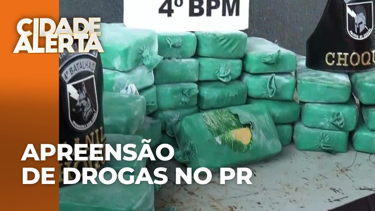 Choque apreende 40 quilos de crack em Maringá; mais de meia tonelada de maconha é apreendida, no PR