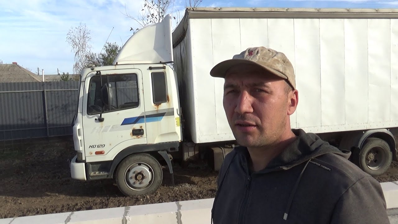 Монтаж КМУ на хендай HD 120