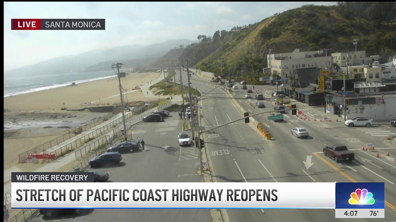 Stretch of Pacific Coast Highway finally reopens
