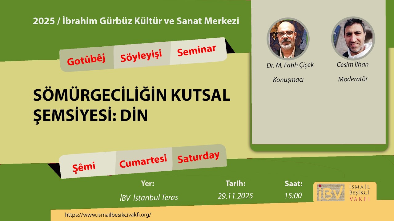 Dr. M. Fatih Çiçek : SÖMÜRGECİLİĞİN KUTSAL ŞEMSİYESİ: DİN