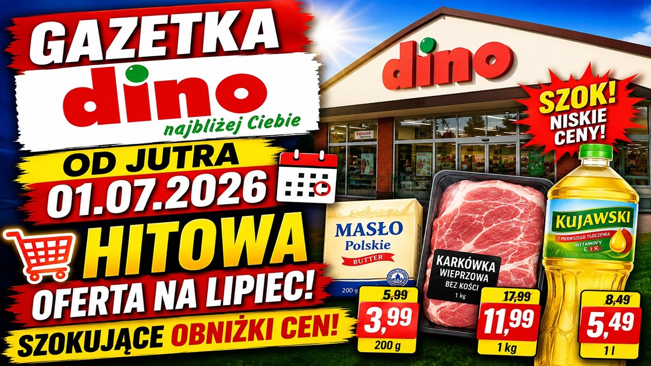 Dino flyer from tomorrow 07/01/2026 🛒 BLOCKBUSTER JULY DEALS! Shocking price cuts!