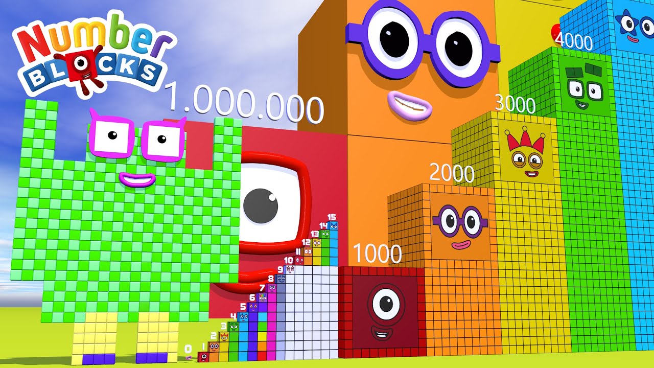 Numberblocks Step Squad Adventure!  Explore 436 to 17 Million! 🚀
