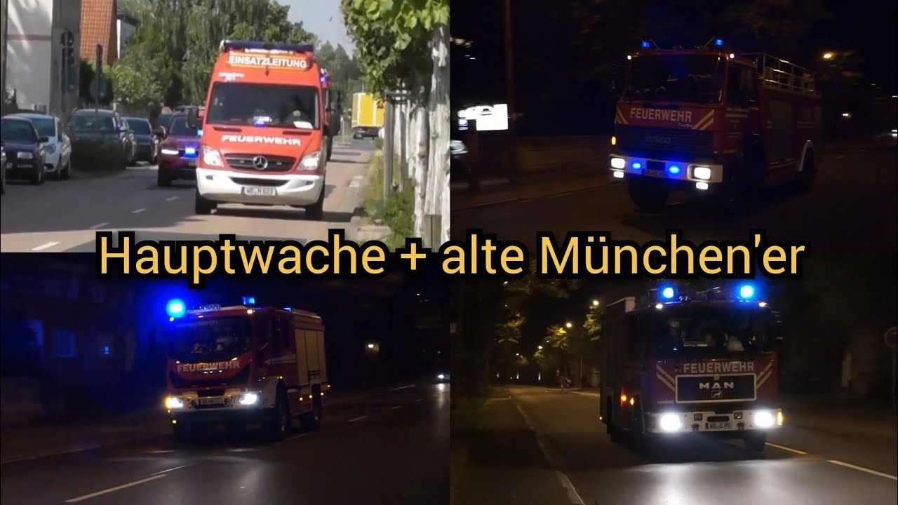 Flächenbrand 1 & OBJK BMA - Einsatzfahrten Hauptwache + 3× FF Lutherstadt-Wittenberg - alte Münchner