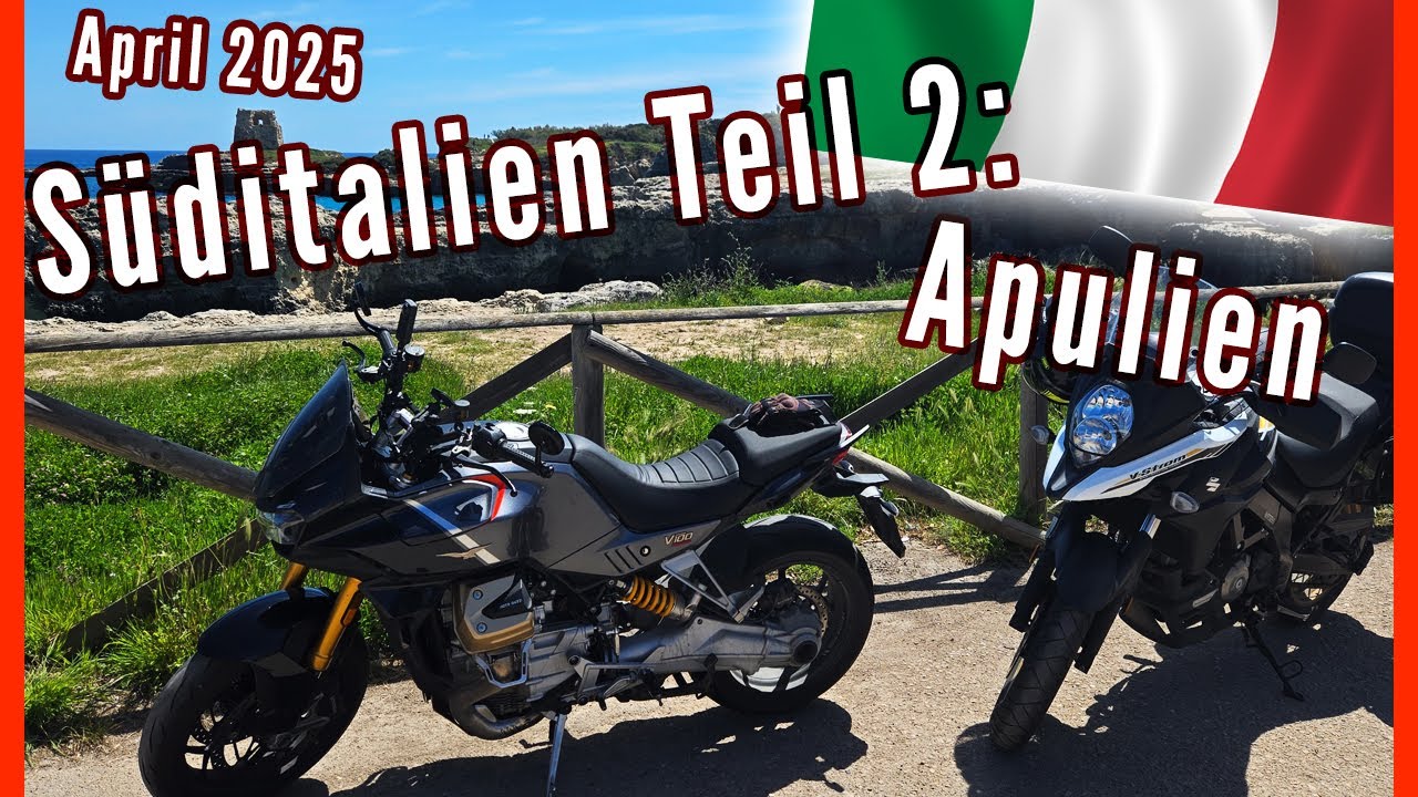 Motorrad Tour Süditalien April 2025, Teil 2: Apulien