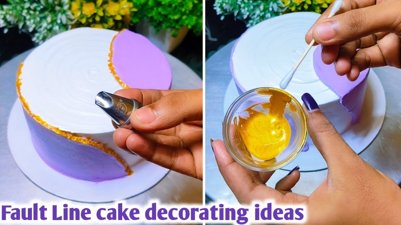 Fault Line birthday cake decorating ideas 💜✨💜