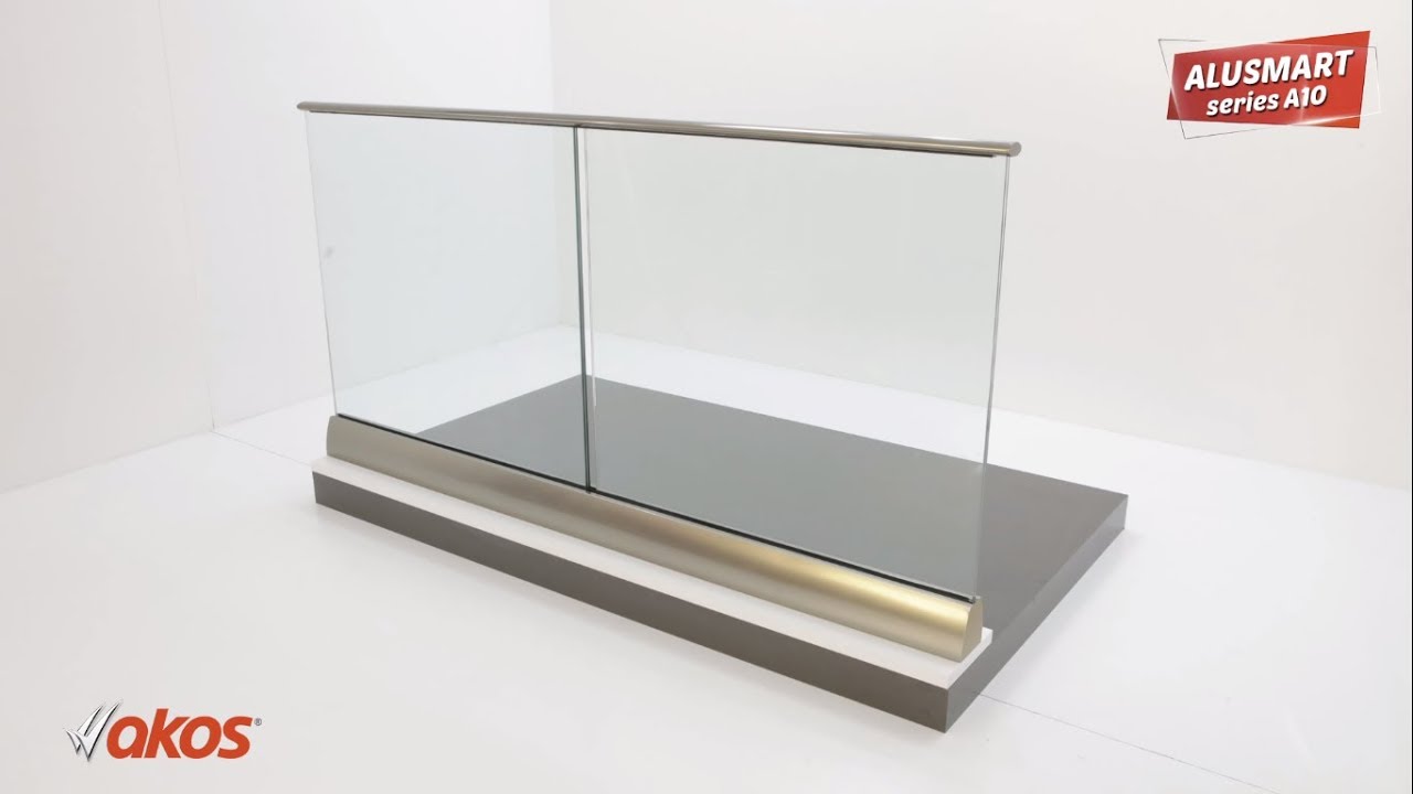 Akos - Alusmart A10 Series Aluminium Glass Supporter Installation