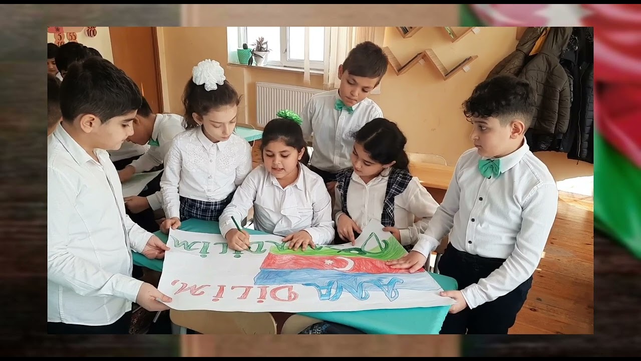 21 fevral Ana dili günü! 191 nömrəli məktəb 4A sinfi #anadili(Xuraman.m)