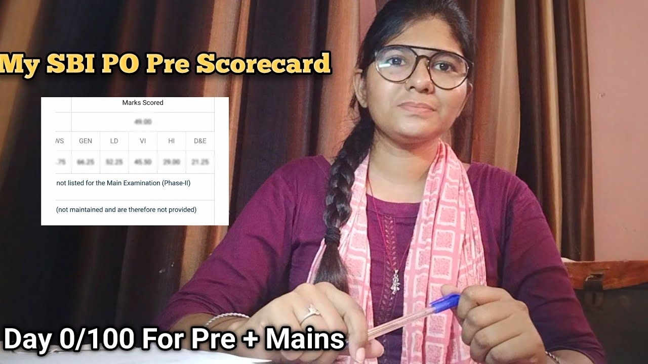 My SBI PO pre scorecard 2026 | 96+% in RRB PO live mock + 100 Day routine 🌺 #sbipo #bankexam 