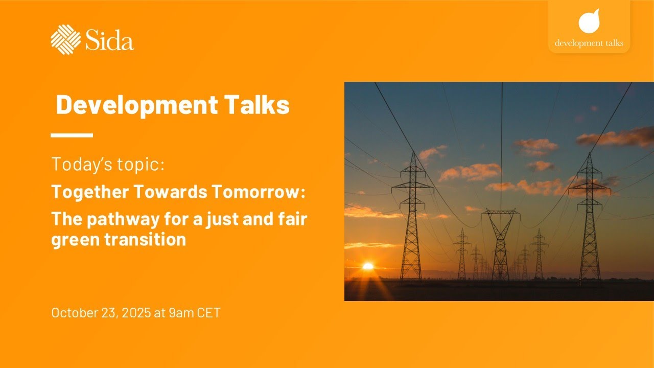 Development Talk - Together Towards Tomorrow: the pathway for a just and fair green transition