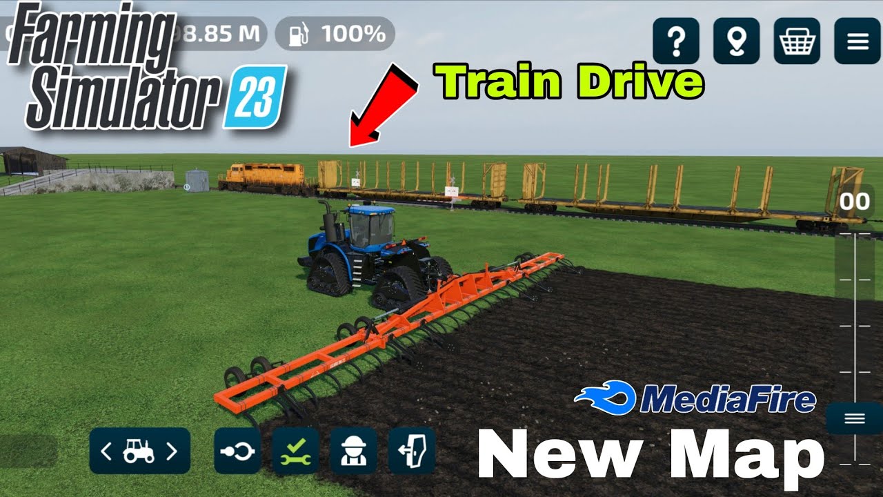 FS23 Mods - New Create Field | New Map | Train Drive |