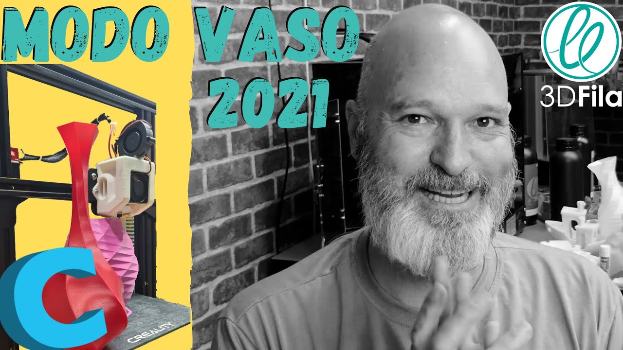 MODO VASO - Como configurar o Vase Mode no CURA | Impressão 3d |