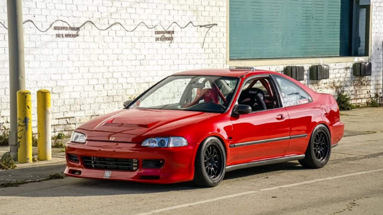 The Story Of This 1993 Honda Civic Coupe EJ2: From Drag to Time Attack Build!