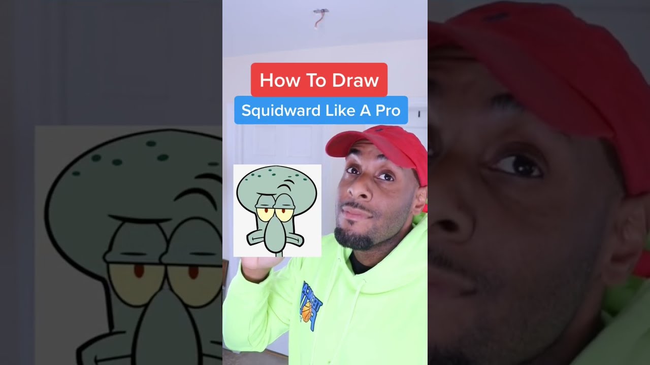 How To Draw Squidward #shorts #spongebob #art #drawing