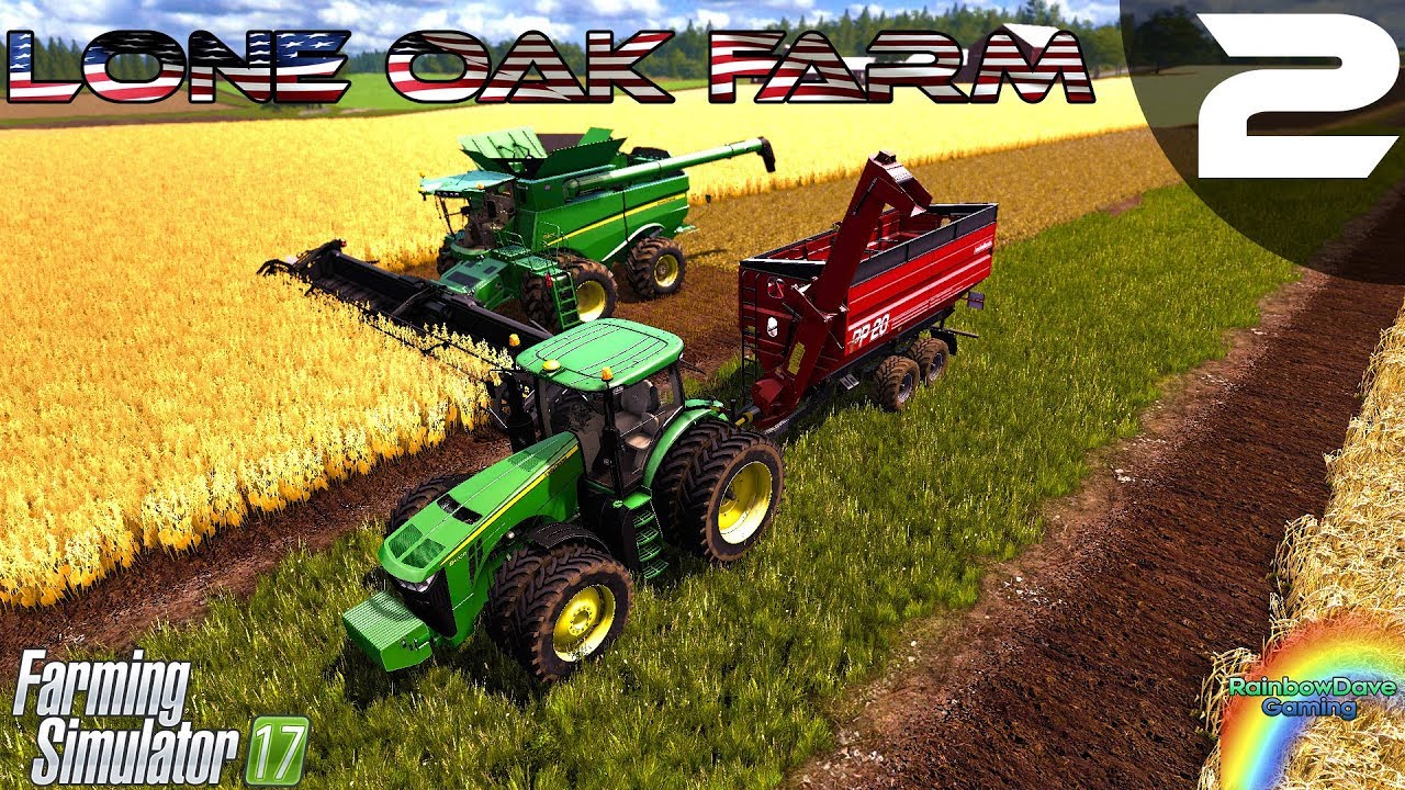 Lone Oak Farm | Farming Simulator 17 | Episode 2 - Getting A Harvest Doing