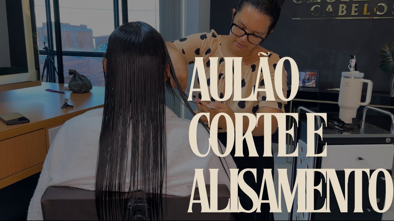 CORTE PARA CABELOS ALISADOS SEM VOLUME - COMO FAZER UM CORTE EM DEGRADE SEM TIRAR MUITO