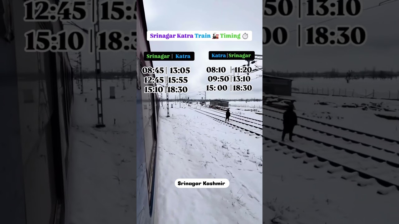 Katra to Srinagar #train #katra #srinagar #new #station #railway #trending #travel #kashmir