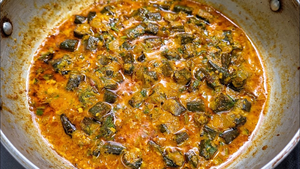 Tangy Dahi Bhindi | Quick Yogurt Bhindi Sabzi l Spicy Curd Ladyfinger 