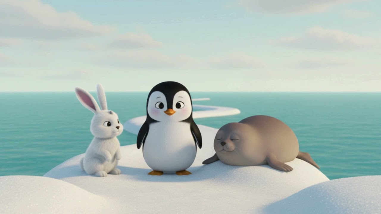 Gute Nacht Geschichte🐧❄️Pinguin Paul und der kleine Umweg🐧❄️