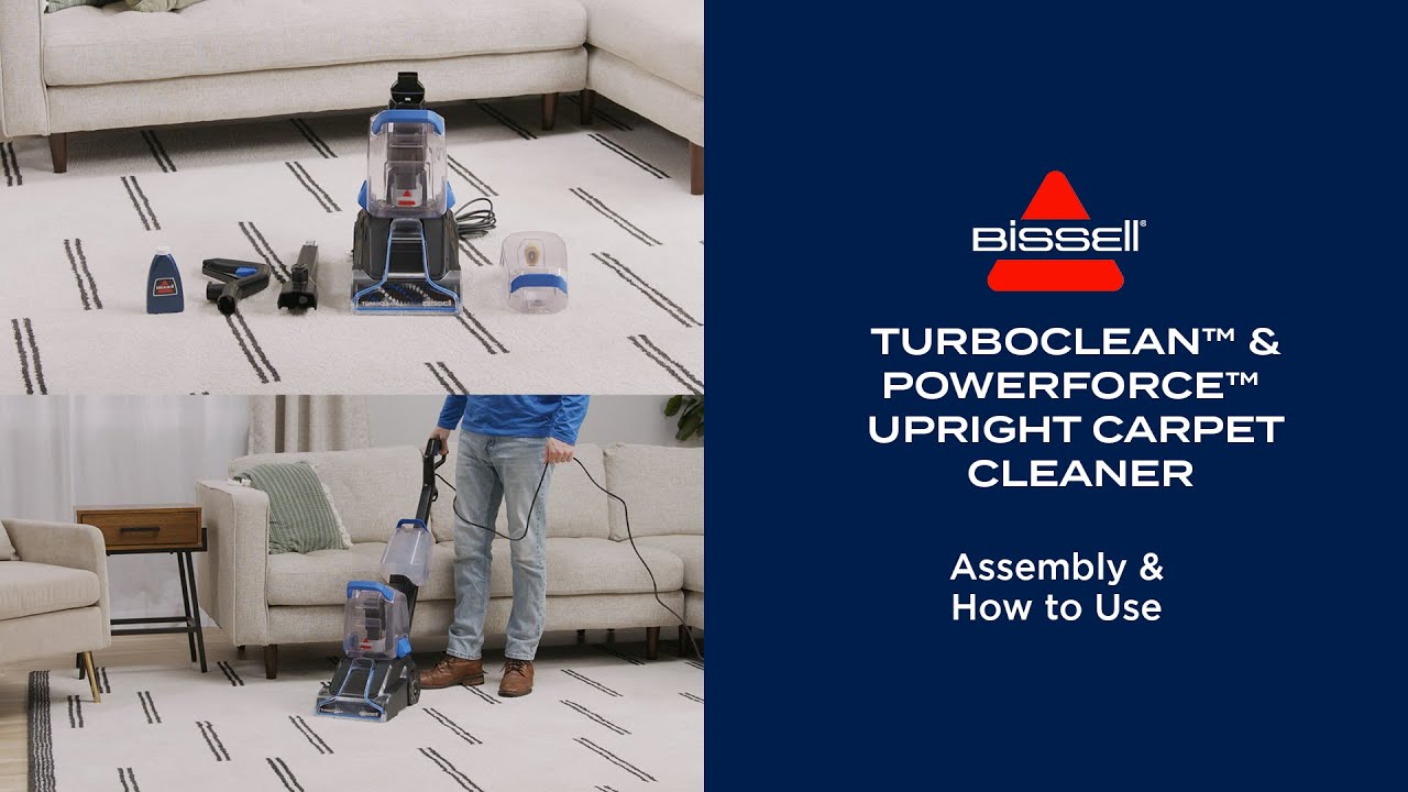 Assembly & How to Use | TurboClean&trade; & PowerForce&trade; Upright Carpet Cleaner