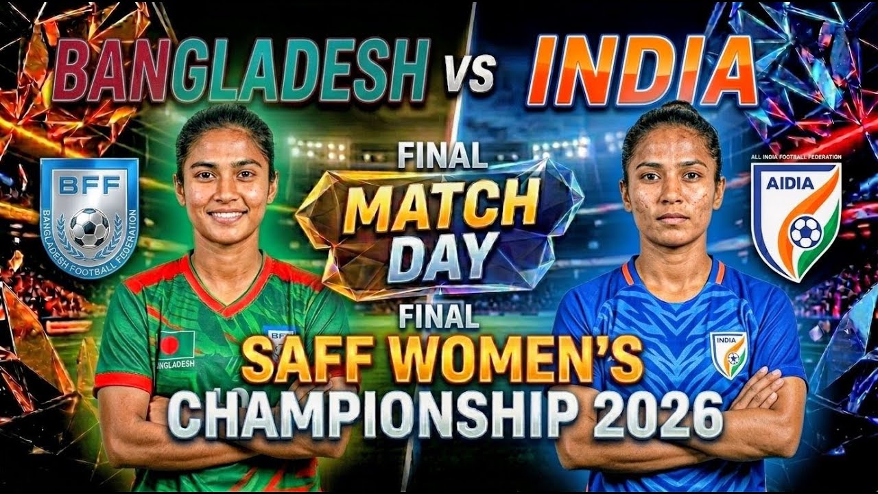 🔴LIVE✔: ⚽🚨INDIA W vs BANGLADESH W | |Final Match| SAFF Women's Championship 2026 | #football