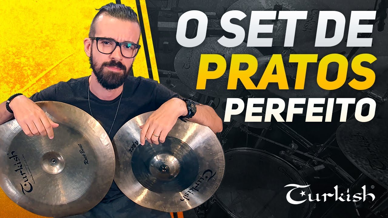 MEU SET DE PRATOS TURKISH CYMBALS | MOSTRANDO UM POR UM | PEDRO TINELLO