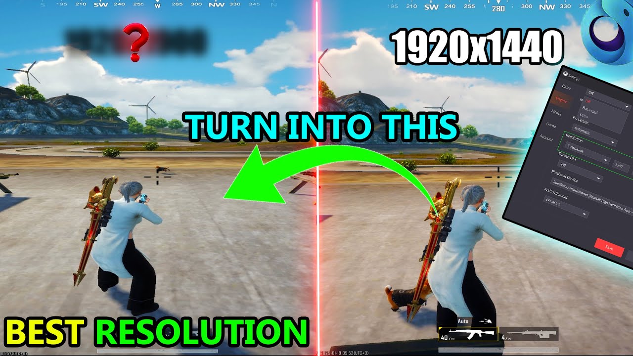 1920x1440 vs Best iPad View Resolution 🔥 Which One is Best for PUBG Mobile on Gameloop