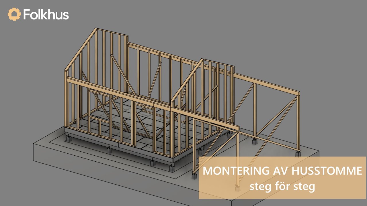 Montering av husstomme steg för steg | Folkhus