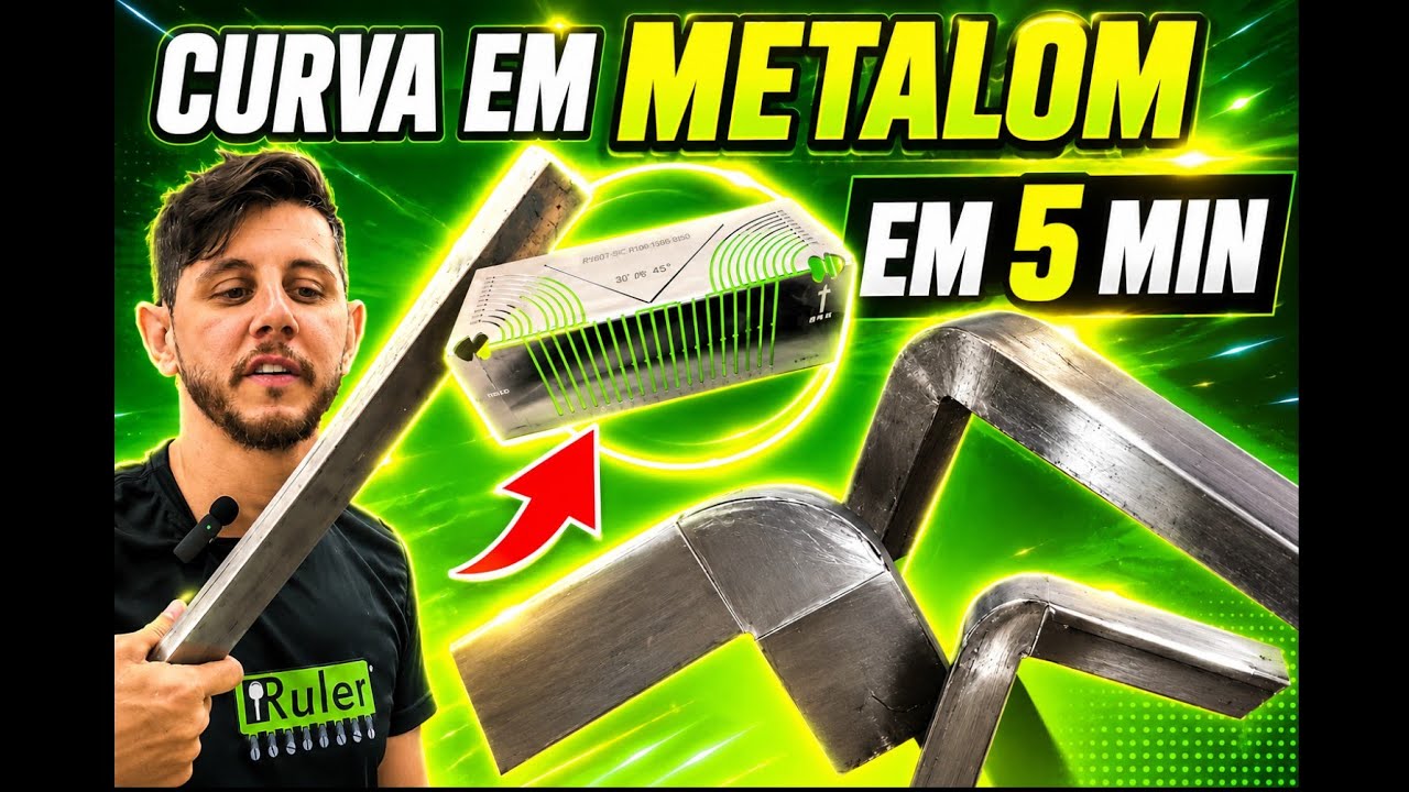 FAÇA CURVAS EM METALON MUITO FÁCIL COM ESQUADRO CHINÊS. #ferramentas