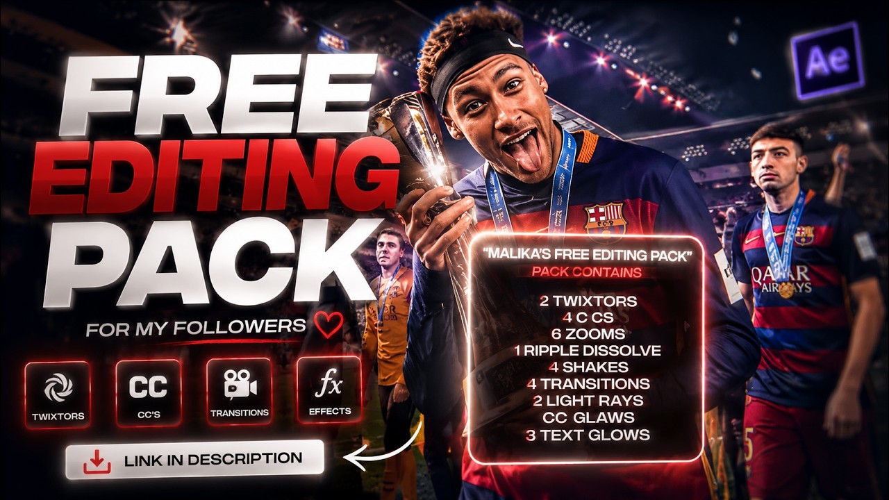 FREE After Effects Editing Pack | 34 Presets | Link in Description
