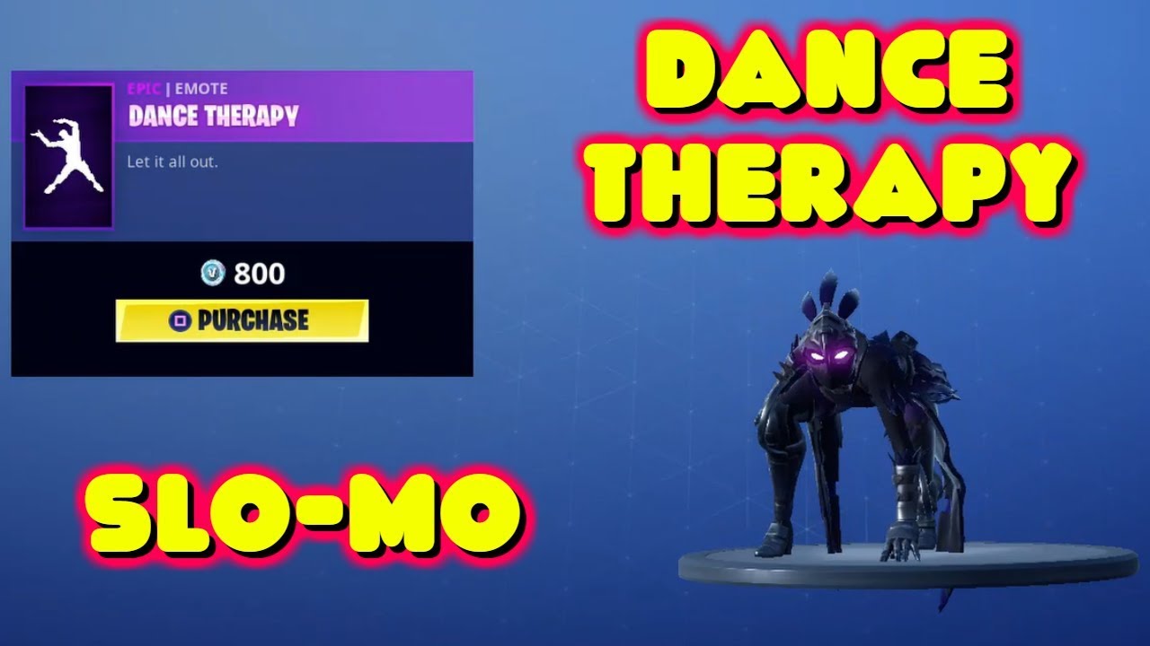 RAVAGE DOES THE NEW DANCE THERAPY EMOTE IN SLOW-MOTION FORTNITE