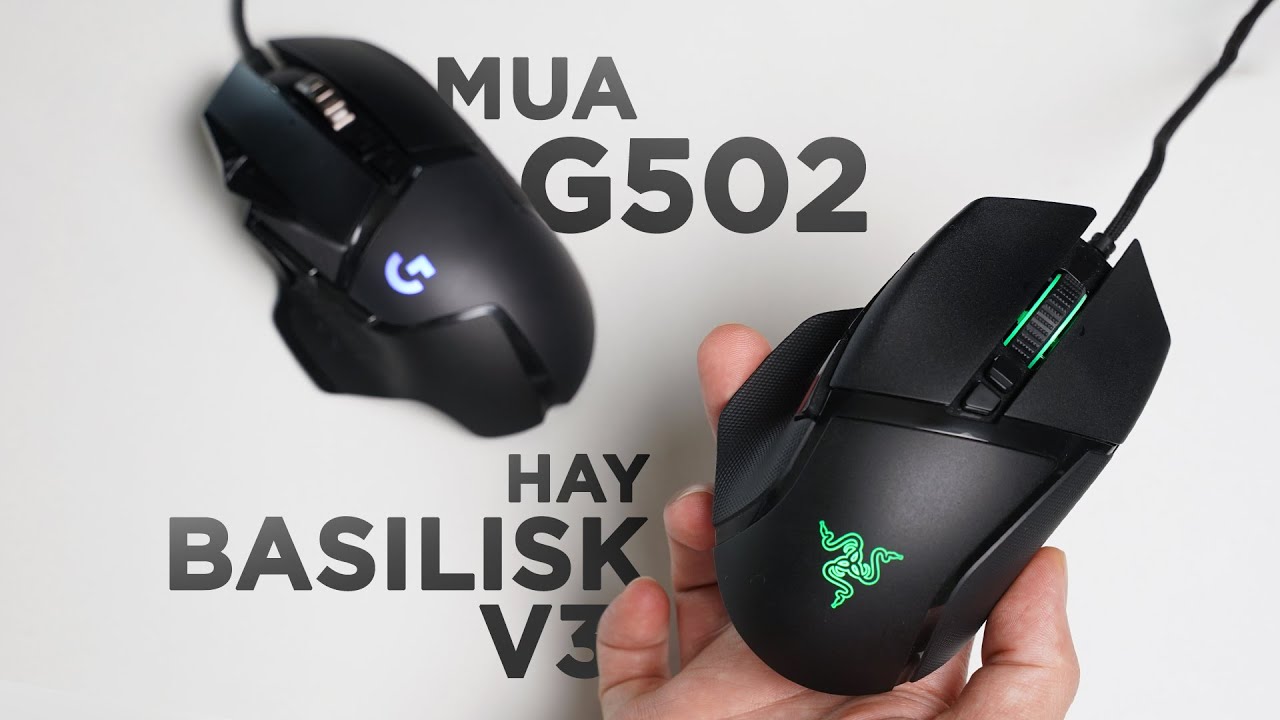 Đ&acirc;u mới l&agrave; chuột quốc d&acirc;n? G502 Hero vs Basilisk V3