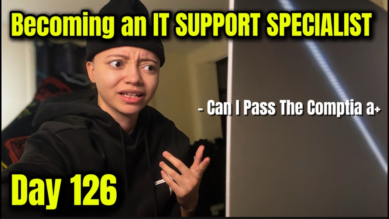 Becoming an IT Specialist – Day 126 | CompTIA A+ Studying & Real Troubleshooting