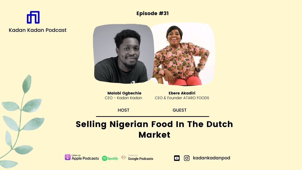 Selling Nigerian Food In The Dutch Market
